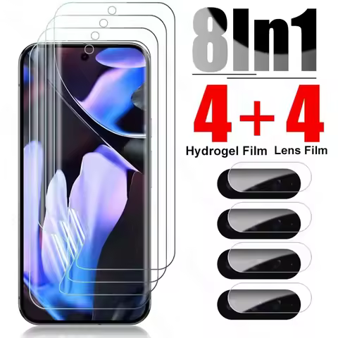 8 In 1 Hydrogel Film For Google Pixel 9 10 Pro XL 5G Screen Protector On Pixel9 Pixle 9 10 ProXL 9Pr