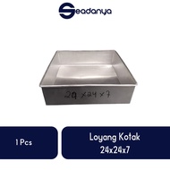 Loyang Kotak 24x24x7-Loyang /Loyang Terbaru/Loyang/Loyang Ukuran 24x24x7/Loyang Terlaris/Loyang Ter