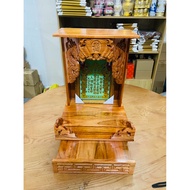 WORSHIP TO THE WEALTH OF PEACH WOOD WITH DRAGON 48x35x35cm HIGH - Beautiful product in the shape, th