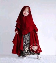 gamis muslim anak perempuan - setelan baju busana muslim anak cewe