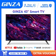 GINZA smart tv 40 inches sale Smart TV 43 inches flat on sale screen TV Full HD ultra-slim Flat-screen