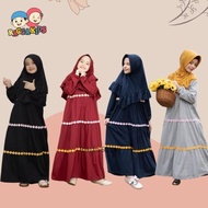 N E W Dress/Gamis Anak Perempan Muslim Boho Style By Ragga Kids