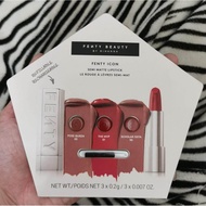 Authentic Whole Shop!! 3 Colors Lip Tester With Brush FENTY BEAUTY ICON 3X0.2G.
