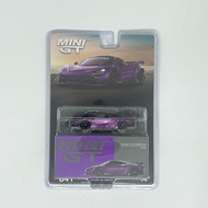 Mini GT Mclaren 720s LB Works Purple LBWK Liberty Walk Blister Sealed