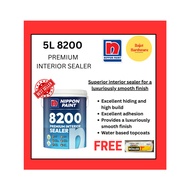 [FOC ROLLER] 5L NIPPON 8200 PREMIUM INTERIOR SEALER/ HIGH QUALITY PRIMER SEALER/CAT DALAM