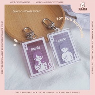 For you series keychain - Poker Version