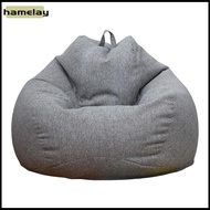Bean Bag Cover Solid Color Dust-proof Easy to Care Giant Couch Been Bag Bedroom Living Room Sofa Sli