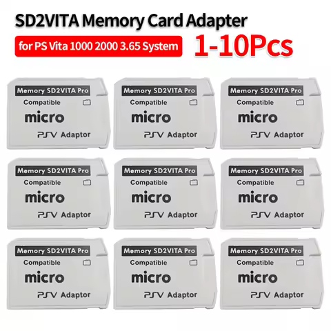 1-10Pcs SD2VITA 6.0 Memory Card Adapter for PlayStation PS Vita Henkaku 3.65 Micro-Secure Digital Me
