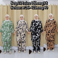 HOT SET🔥SET SUIT WARDAA EXCLUSIVE/SET BLOUSE SELUAR BERCORAK FREE SIZE/BLOUSE SET/SET BLOUSE MUSLIMA