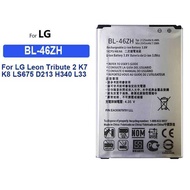 For LG Leon Tribute 2 K7 K8 LS675 D213 H340 L33 X210 2125mAh Mobile Phone Battery BL-46ZH Reliable R