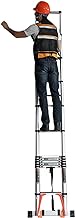 Small Telescoping Step Ladder for Home Attic, RV &amp; Office, Aluminium Folding Telescopic Extension Ladder with Stabilizer Bar, Load 150kg (Size : 2.65m/8.5FT) (2.65m/8.5FT) Beauty Comes