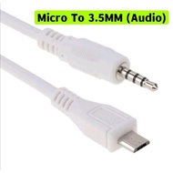 Micro usb wired Cable to 3.5mm Audio Cable