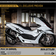 V4 CUTTING STICKER STRIPING VARIASI ALL NEW PCX 150 STRIPING VARIASI PCX 160 STIKER PCX 160 LIS BODY