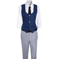 Weixu Anime Shiota Nagisa Cosplay Costume Uniform Suit with Belt Halloween Outfit for Men Women