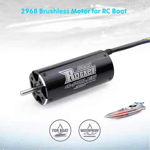 SURPASS HOBBY Rocket 2968 3800KV 3400KV 4 Poles Brushless Sensorless Motor for 600-800mm RC Boat shi