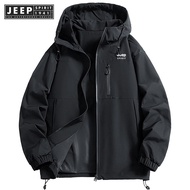 JEEP SPIRIT 1941 ESTD autumn outdoor functional windproof thick windproof hooded sports and leisure 