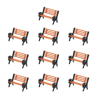 HO N O Scale ABS Plastic Model Chair Park Seat For Garden /Railway/Railroad/Train Layout/Toy DIY