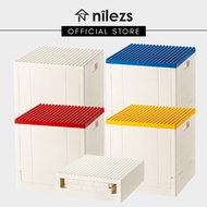 Collapsable Foldable Kids Duplo Bricks Storage Box Containers Toys Organizer, in Multi-Color Lids