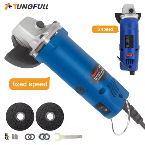 Mini Electric Angle Grinder 6 Speed 165W/Fixed Speed 130W Metal Wood Cutting Polishing Grinding Mach