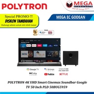 LED POLYTRON PLD 50BUG5959 4K  Soundbar Google TV 50 Inch 