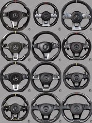 《C.D.M舊款升級新款》MERCEDES-BENZ 平治 AMG 809軚盤 改碳纖維 Carbon Fiber Steering Wheels  C200 C300 E300 W212 A250 A45 A200 A180 GT E63  EQA GLA Vito W205 W222 CLS SLK  | 軚盤｜包圍 | 尾翼