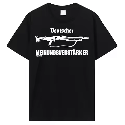 New Summer Cool T-shirt German Opinion Supporter Mg42 Machine Gun 7 .92 57mm T Shirt Cool Tees Tops 