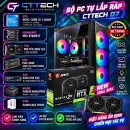 CTTECH 07 MSI RTX 3060 12GB / I5-12400F / MSI B760M-E / 32GB RAM / 512GB NVMe SSD / New