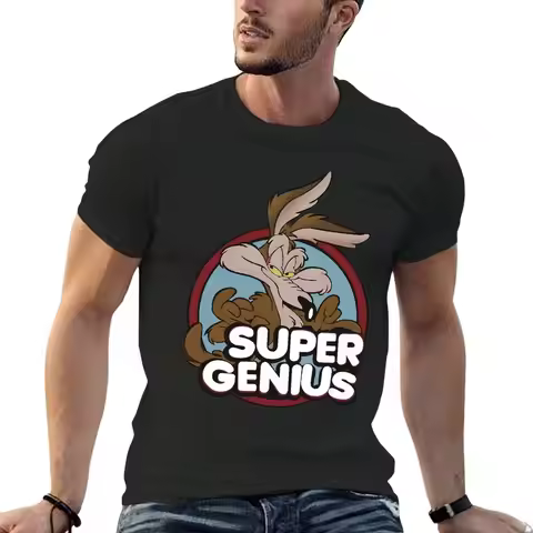 Coyote Super Genius T-Shirt tops funnys fitted t shirts for men