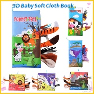 Infant Baby Book Educational Toys 3D Animal Tail Cloth Book For Kids Newborn Soft Fabric Activity Qu