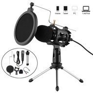 Condenser Microphone Mic Kit Broadcasting Studio Recording for PC Laptop