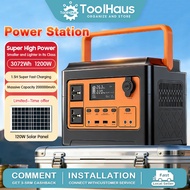 🔥Hot🔥Power Station Solar Portable 220V - 250V AC Output 1200W 1204Wh Powerbank Solar Generator Outdo