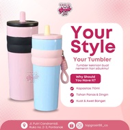 GANTUNGAN Thumbler Aurora 710ml 2116 | Tumbler 710ml Stainless SUS 316 | Viral Tumbler Tumbler Free 