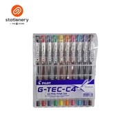 PILOT G-Tec C4 Ultra Fine 10 Colors 0.4mm Gel Pen