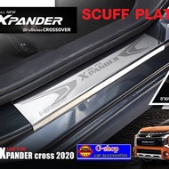 ชายบันไดสแตนเลสแท้มีขอบ Xpander ปี2018-ปัจจุบัน กันรอยประตูxpander  xpander  cross ชายประตูเอ็กเพนเดอร์ อุปกรณ์กันรอย xpander xpander cross xpander2022 xpander2021 xpander2020 xpander2019