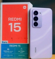REDMI 15 NFC Ram 16/256gb Garansi resmi 1 tahun Imei terdaftar prosesor Qualcomm Snapdragon 685