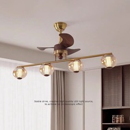 Dining Room Fan Light, Vintage Dining Table Pendant Light With Light Strip, Designer Dining Room Cei