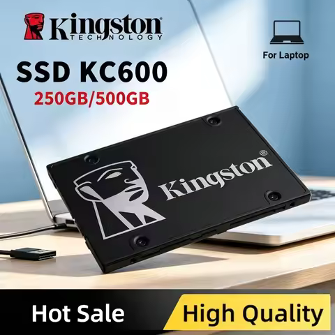 Kingston KC600 SSD 256GB 512GB 1TB 2TB SATA 3 2.5 Inch Internal Solid State Drive HDD Hard Disk HD S