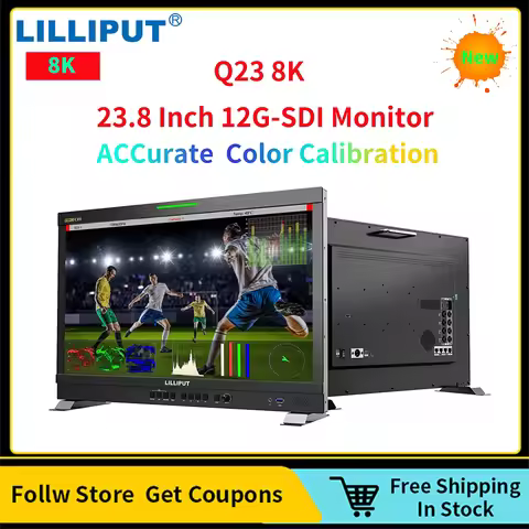 LILLIPUT Q23 8K 23.8 Inch 12G-SDI Signal 3840x2160 Production Portable Monitor Suppot Accurate Color
