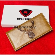 Original Rush rider Men's Top Quality Genuine Cow Leather Wallet Dompet Kulit Lembu