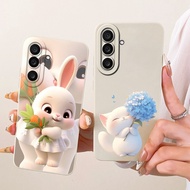 Casing For Samsung Galaxy M56 F56 5G Case Cute Cartoon Rabbit Cat Soft Silicone Shockproof Cover For