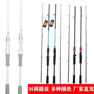 batang pancing joran casting batu ladung pancing Carbon Lure Rod ML Adjustment Gun Handle Straight H