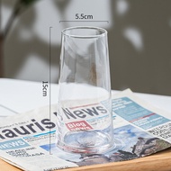 Nordic Minimalist Glass Flower Vase Transparent Fresh Flower Small Decoration Living Room Dining Tab