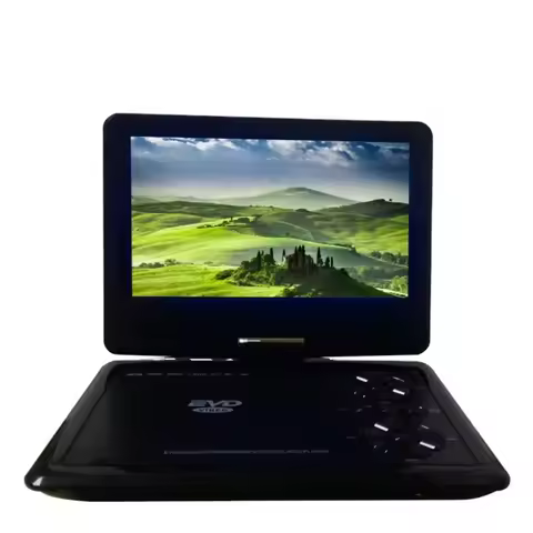 9 Inch Portable DVD Rechargeable EVD CD Player 9 Inch Portable TV Game Monitor DVD Swivel Display SD