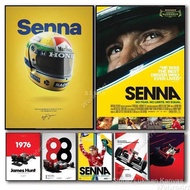 Ayrton Senna Formula  Champion Canvas Poster  Racing Car Wall Art for Living Room Decor
