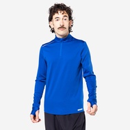 KALENJI Men's Quick-Dry 1/4-Zip Long-Sleeved Running T-Shirt RUN 100 - Blue