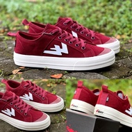 LOKAL Men's Women's Sneakers Aekoshoes Two Years Maroon Original Local Indonesian Product