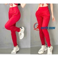 Quần Alibaba Nữ Có Túi Chất Thun Lạnh Co Giãn 4 Chiều Tập Thể Thao Gym Yoga Earobic Yoga