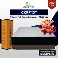 - Cloud Nite 10'' Foam Mattress – Compressed Vacuum Packed [Mattress in a Box]