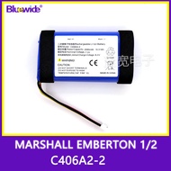 เหมาะสำหรับมาร์แชล Marshall EMBERTON แบตเตอรี่ C406A2-2 แบตเตอรี่ลำโพงบลูทูธ 1 รุ่น 2 รุ่น