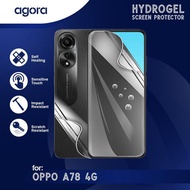 LAYAR Anti-Scratch Hydrogel For Oppo A78 4G Hydrogel SCREEN Protector Film - ANTI SPY, FULL SCREEN, 